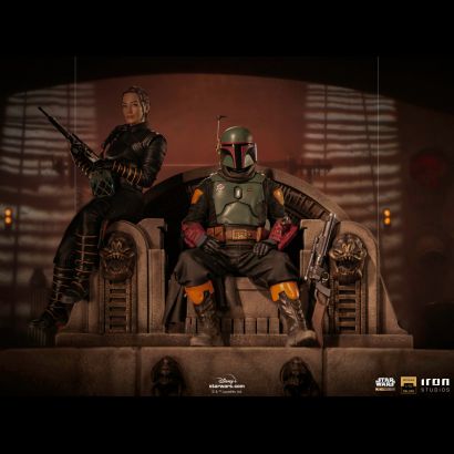 Boba Fett and Fennec Shand on Throne (The Mandalorian) 1/10