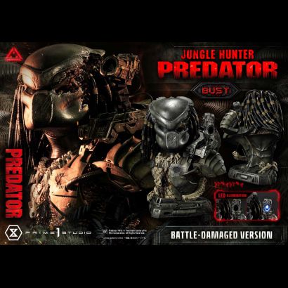 Jungle Hunter Predator Bust (Predator 1987) Battle Damaged Edt 1/3