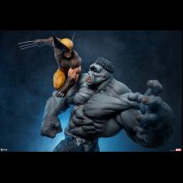 Grey Hulk vs Wolverine Maquette (Marvel)